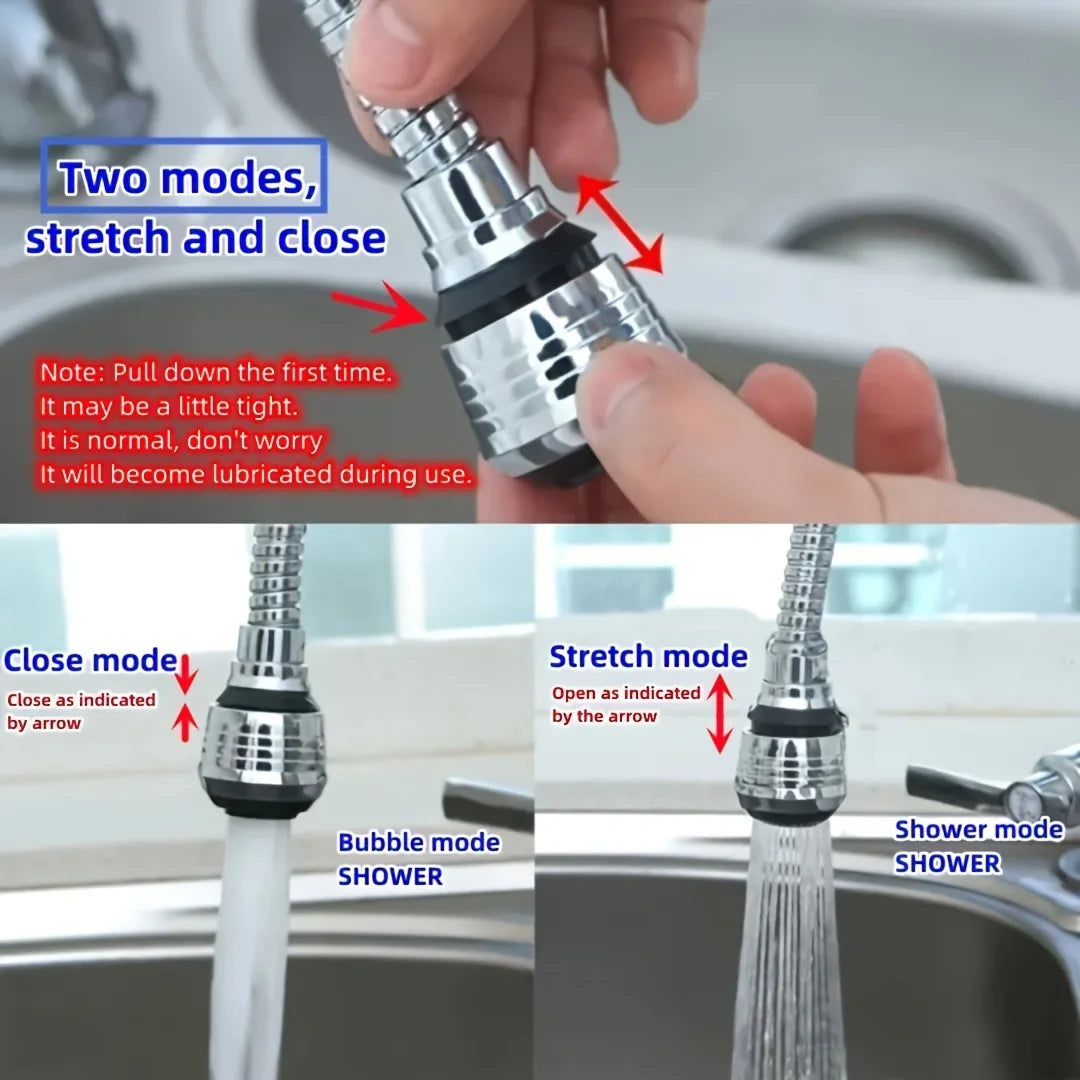 The Mindful Pour — Swivel Splash-Free Faucet Extender