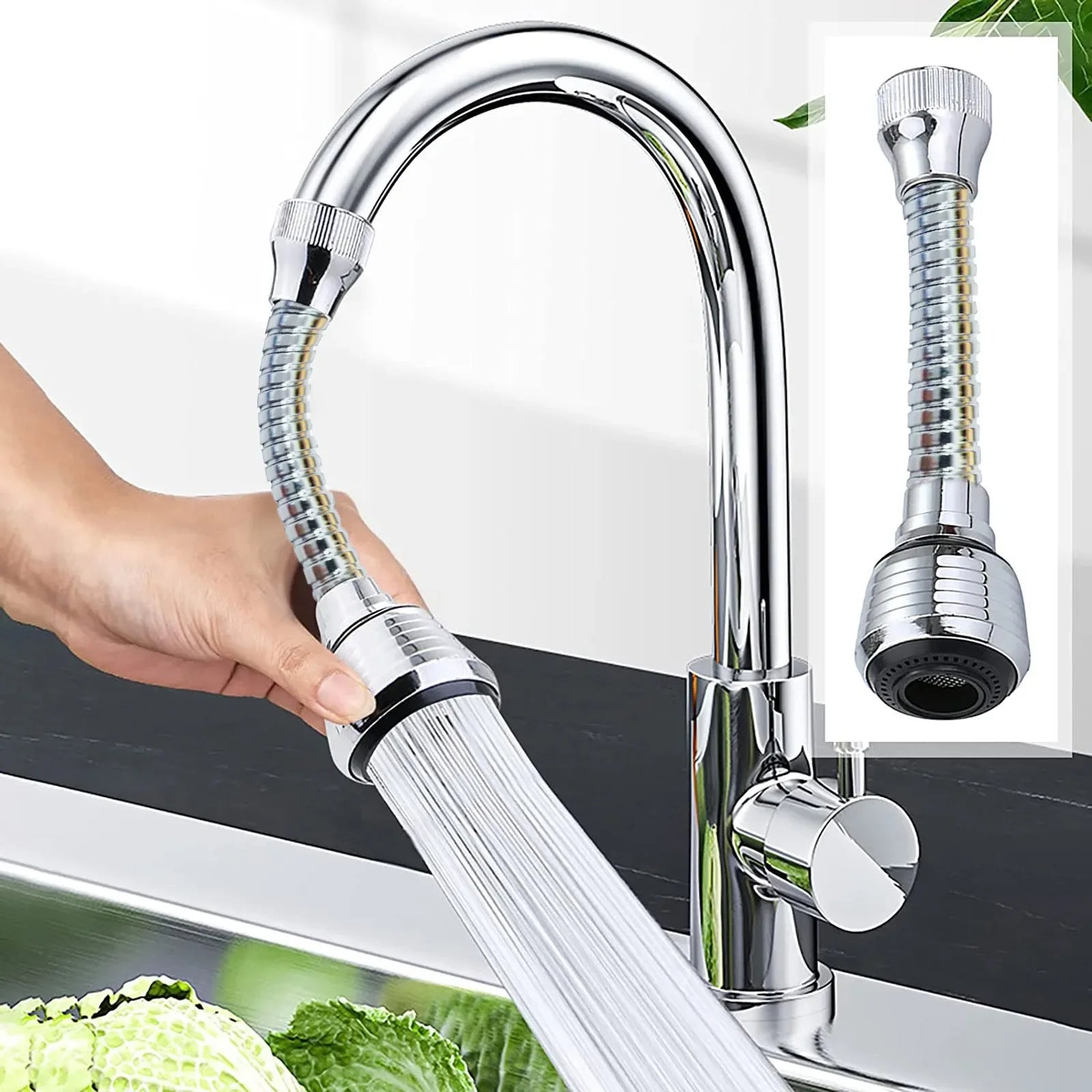 The Mindful Pour — Swivel Splash-Free Faucet Extender