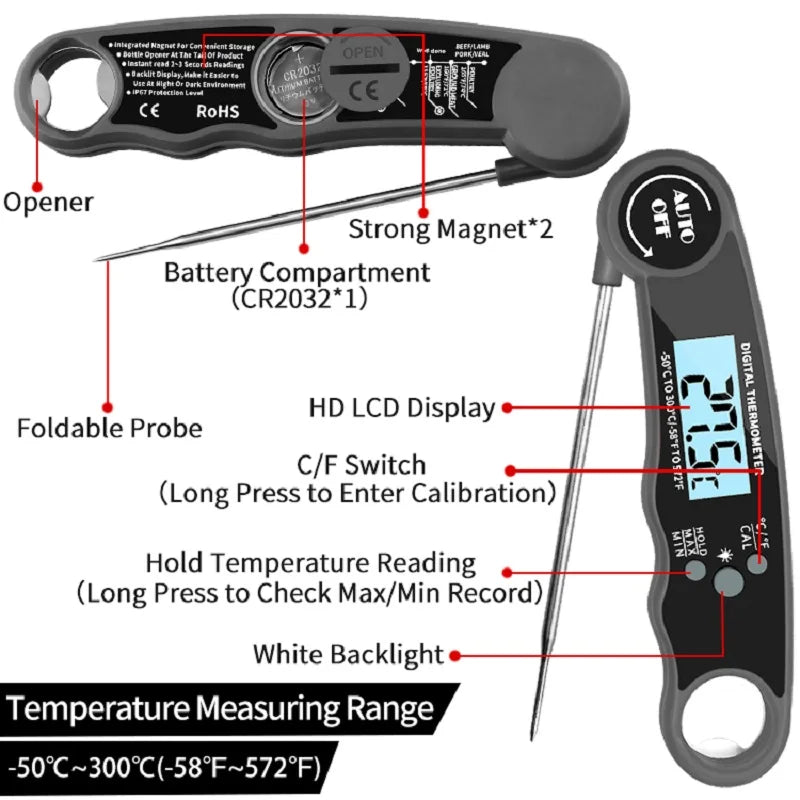 Instant-Read Meat Thermometer