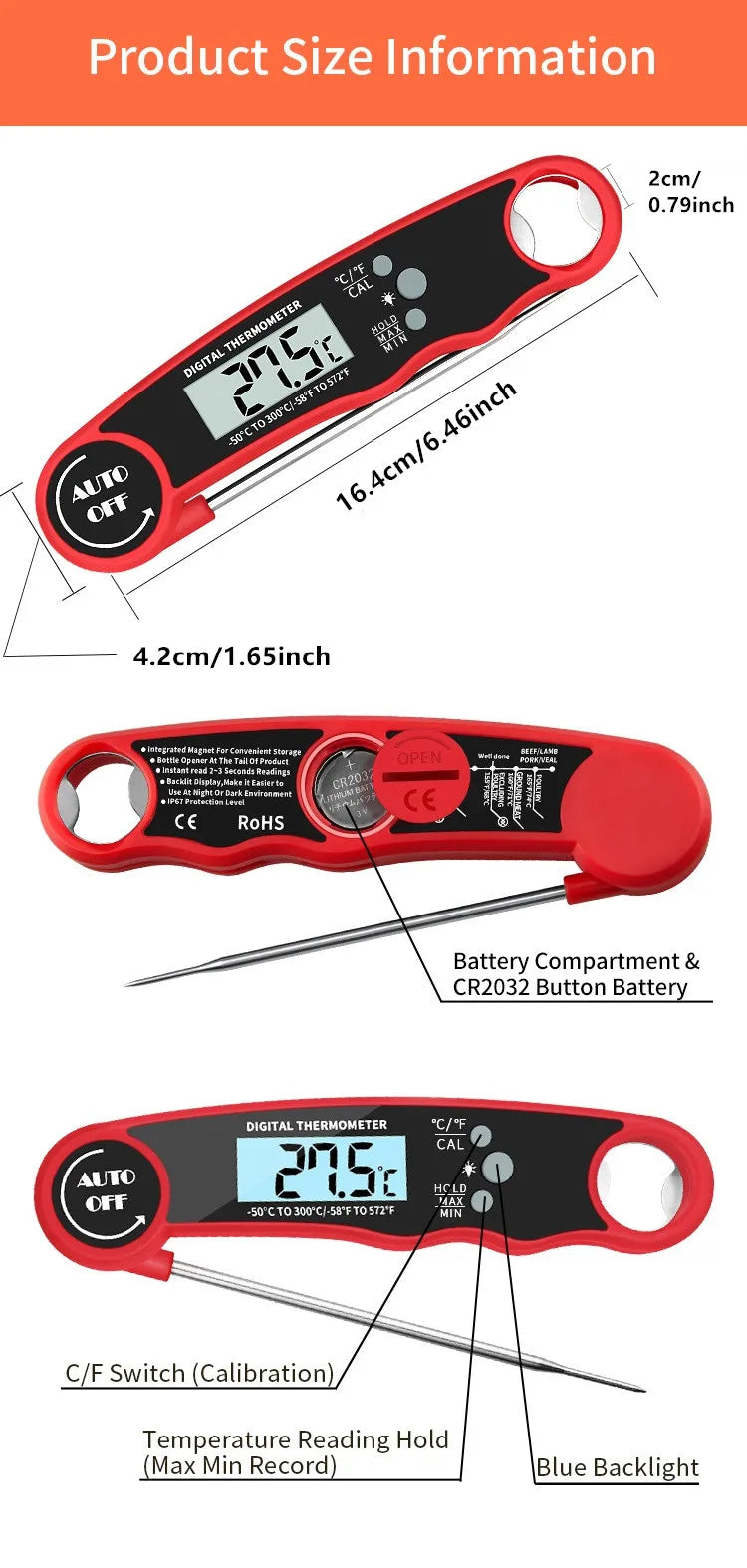 Instant-Read Meat Thermometer